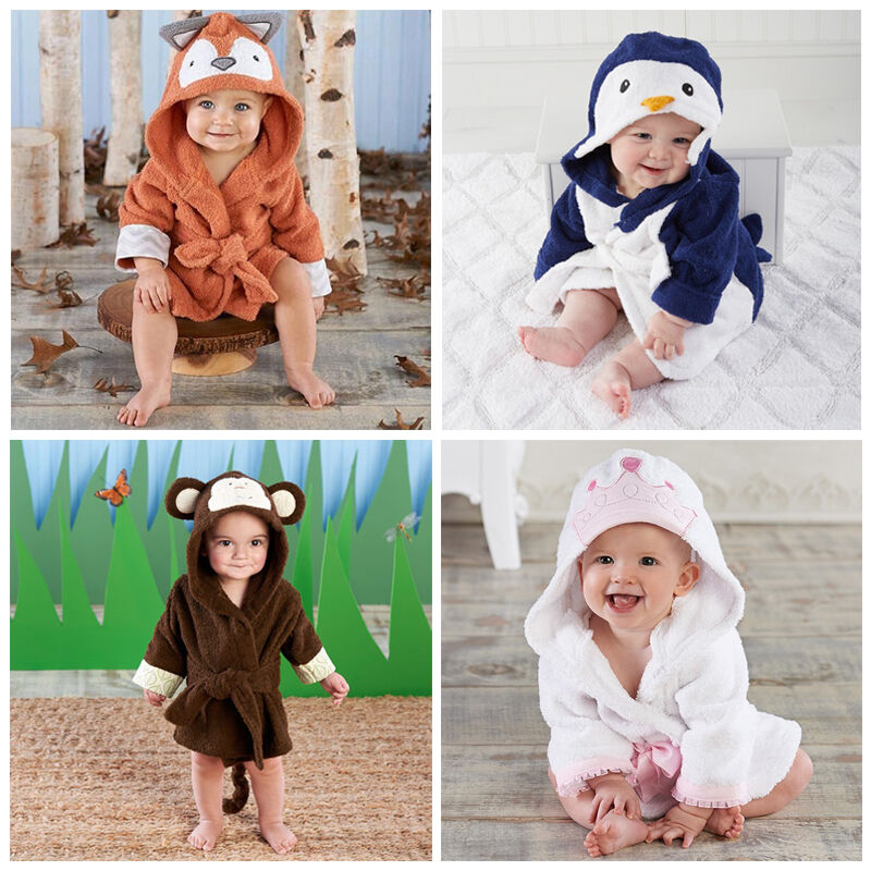 Baby Robe Animal Design with Hoodie